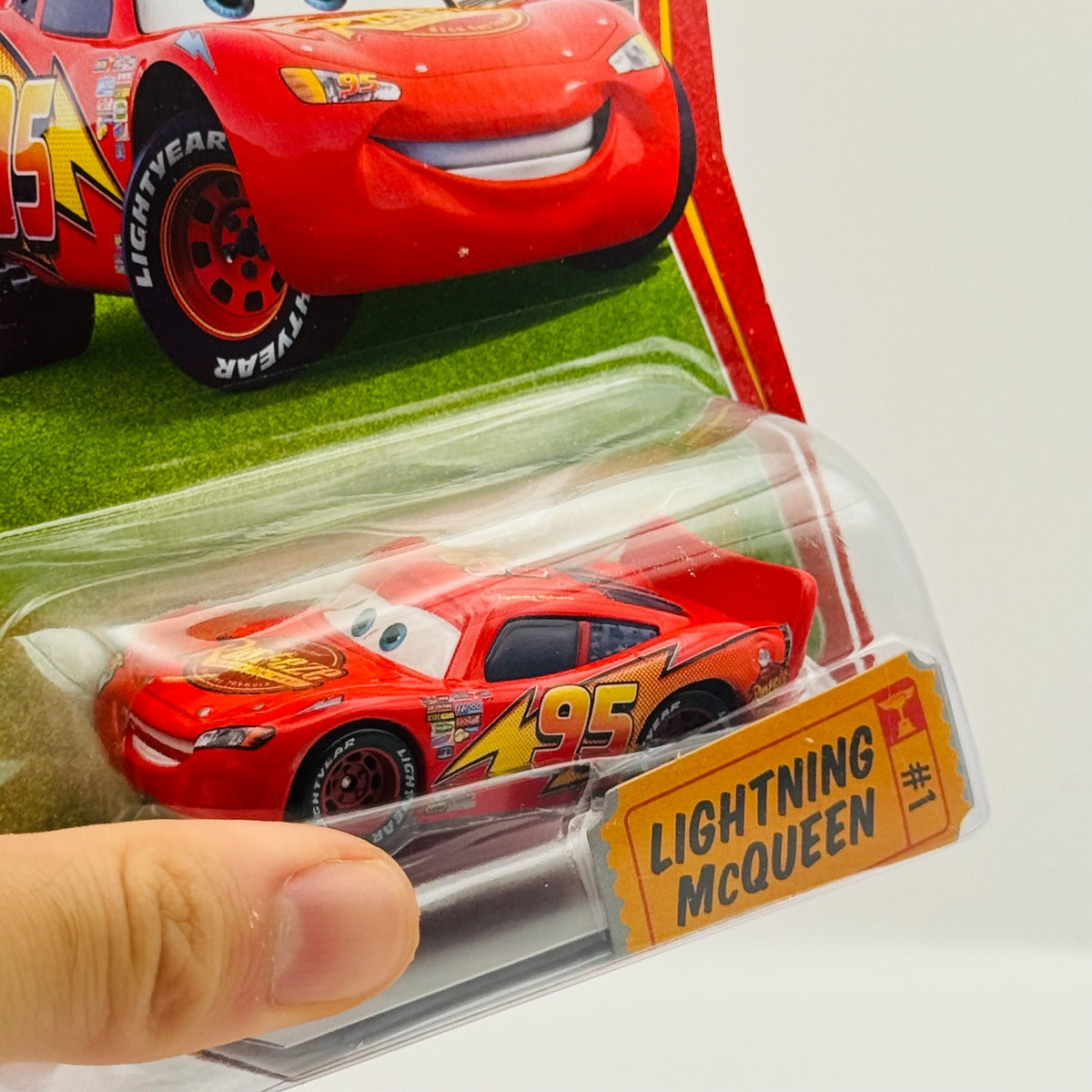 Disney Pixar Cars - LIGHTNING MCQUEEN NO SPOILER Race O Rama 2009 1:55 Diecast