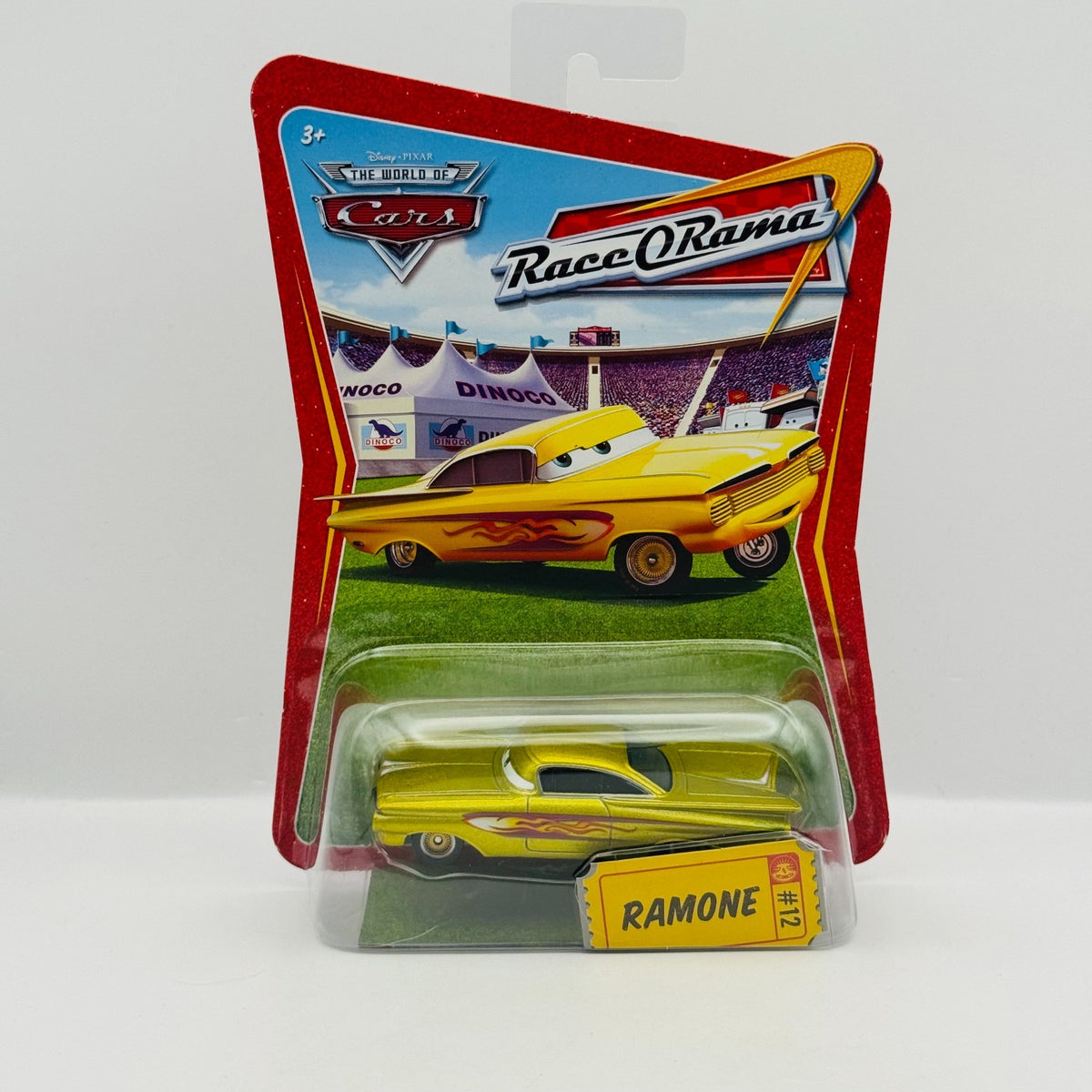 Disney Pixar Cars - YELLOW RAMONE GOLD Race O Rama 2009 - 1:55 Diecast