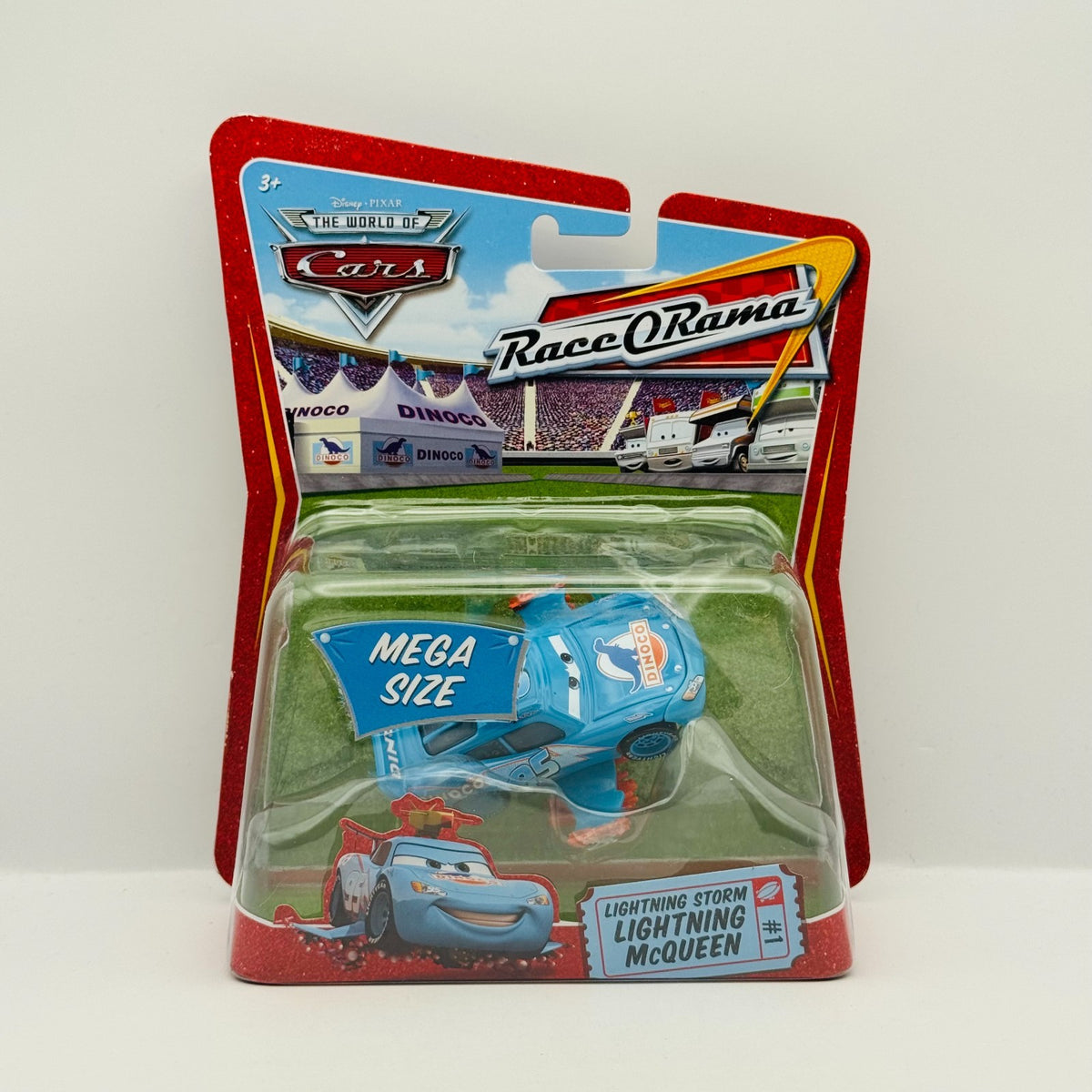Disney Pixar Cars - LIGHTNING STORM MCQUEEN Mega Size Deluxe 2009 - 1:55 Diecast