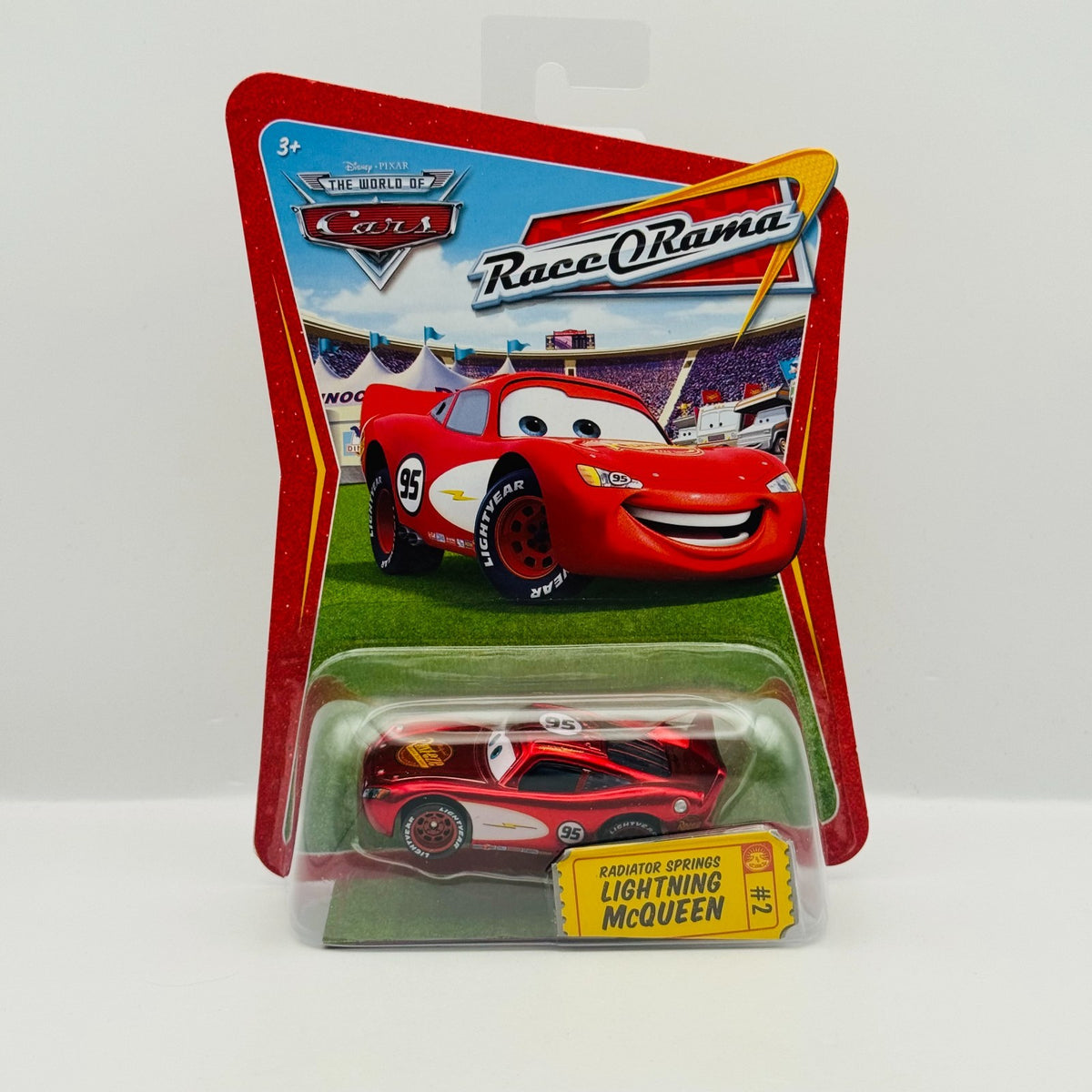 Disney Pixar Cars - RADIATOR SPRINGS MCQUEEN Race O Rama 2009 - 1:55 Diecast