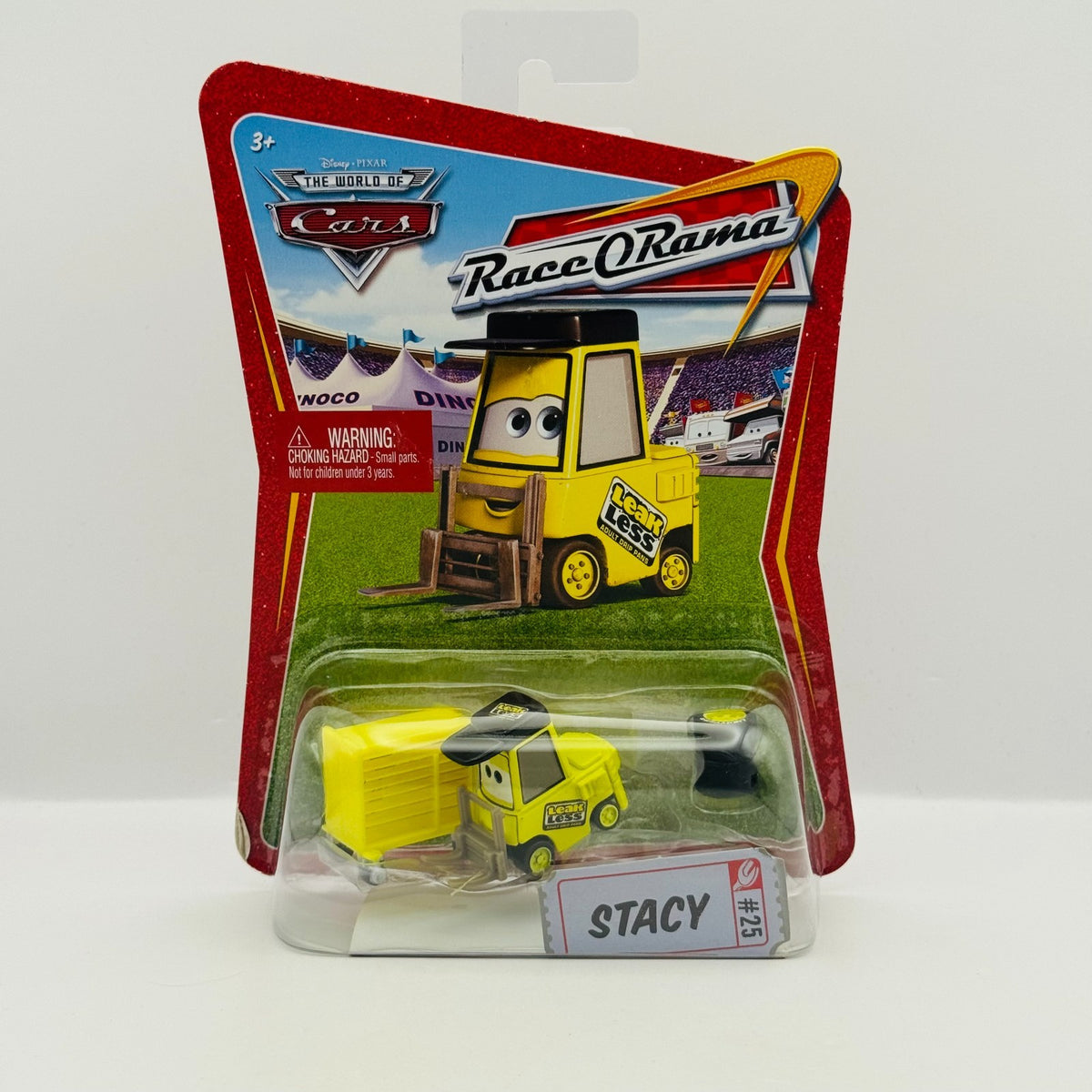 Disney Pixar Cars - LEAK LESS PITTY STACY Race O Rama 2009 - 1:55 Diecast