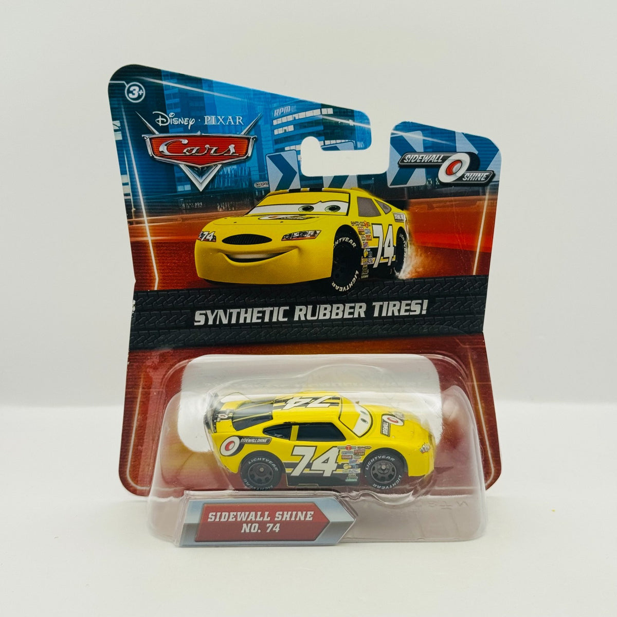 Disney Pixar Cars - SLIDER PETROLSKI SIDEWALL SHINE RUBBER TIRES - 1:55 Diecast