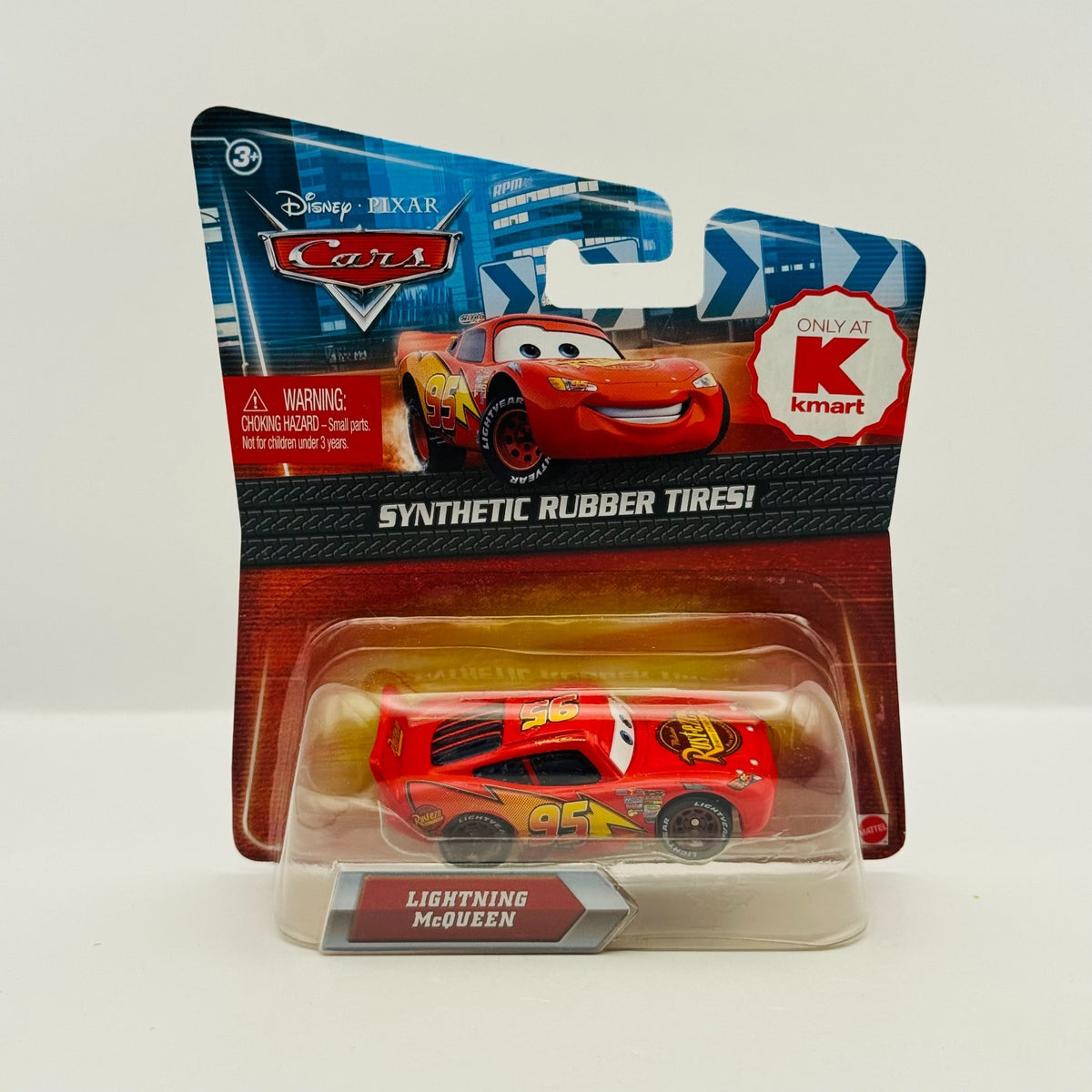 Disney Pixar Cars - CARS 1 LIGHTNING MCQUEEN RUBBER TIRES 2010 - 1:55 Diecast