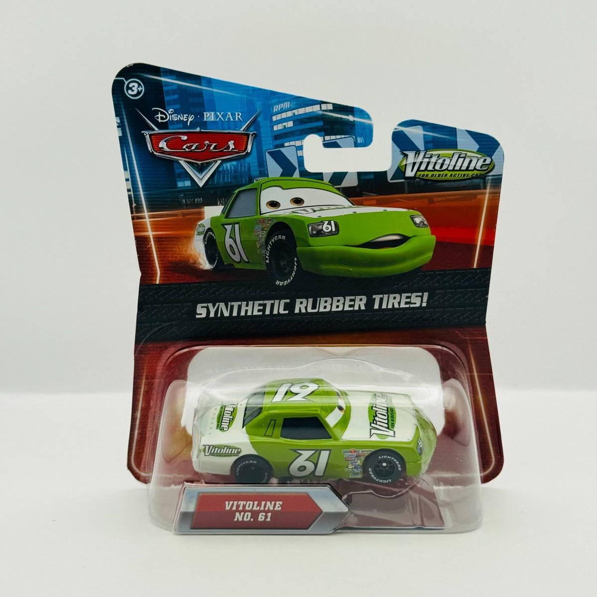 Disney Pixar Cars - JAMES CLEANAIR VITOLINE RUBBER TIRES Piston - 1:55 Diecast