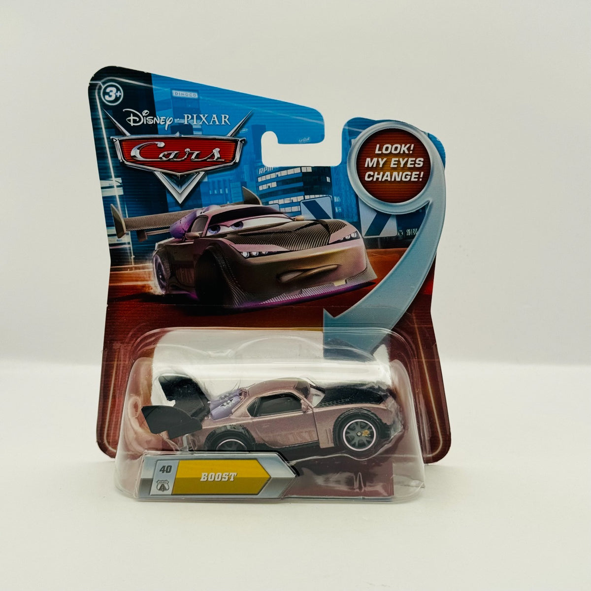 Disney Pixar Cars - LENTICULAR BOOST Eyes Change 2010 - 1:55 Diecast