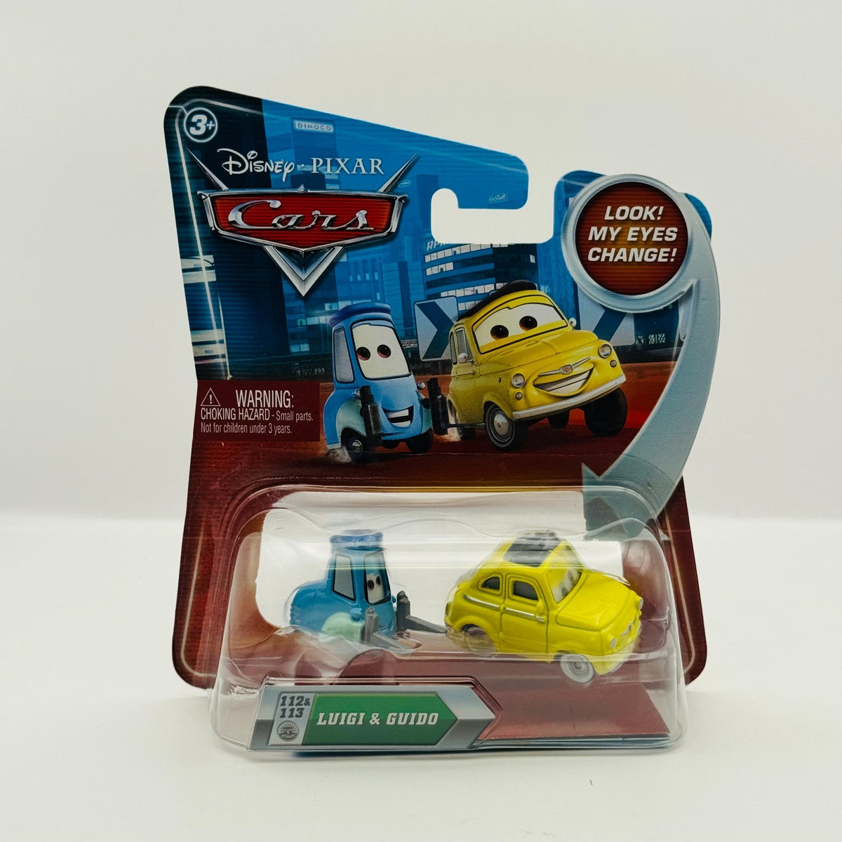 Disney Pixar Cars - LUIGI & GUIDO LENTICULAR My Eyes Change - 1:55 Diecast