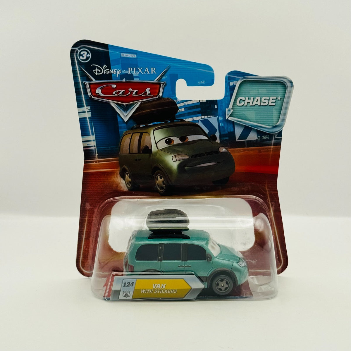 Disney Pixar Cars - LENTICULAR VAN WITH STICKERS *HAS STICKER* 2010 1:55 Diecast