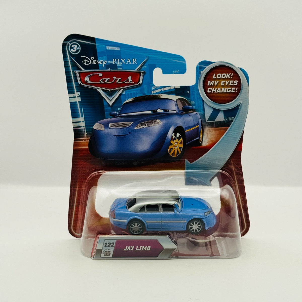Disney Pixar Cars - LENTICULAR JAY LIMO My Eyes Change 2010 - 1:55 Diecast