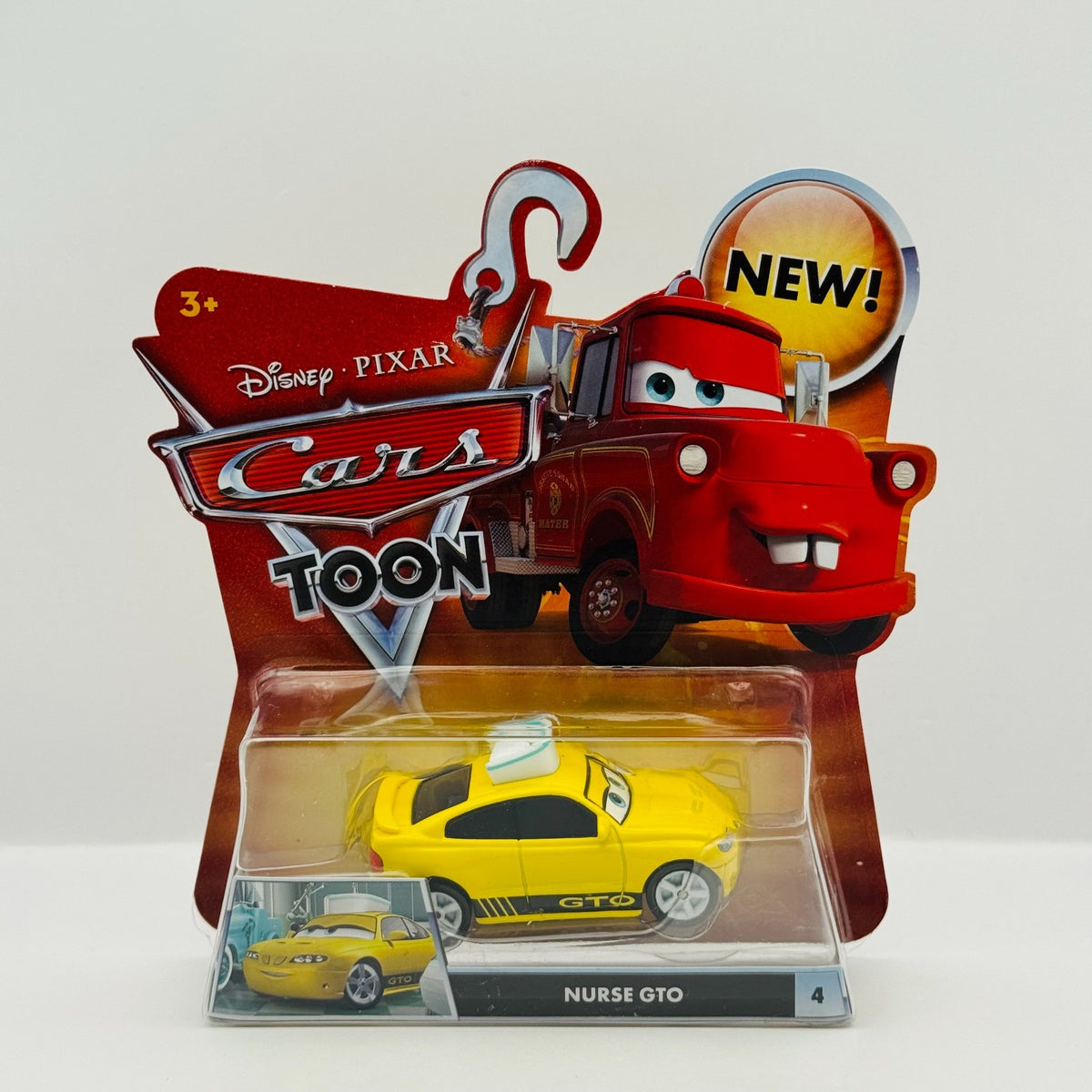 Disney Pixar Cars Toon - NURSE GTO Rescue Squad Mater 2010 - 1:55 Diecast