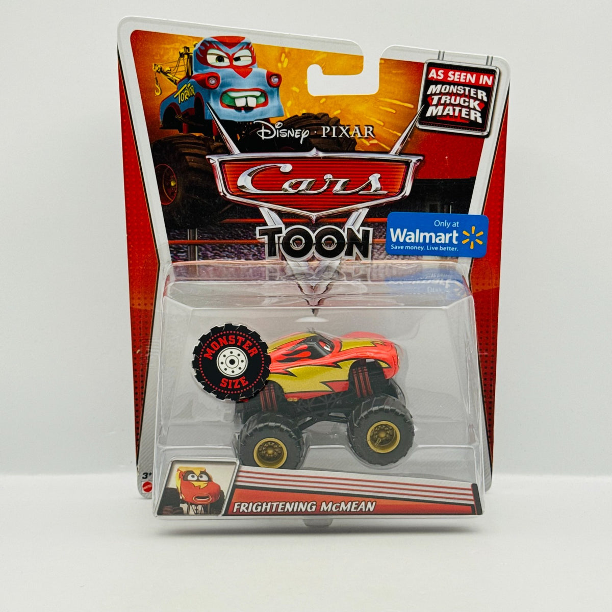 Disney Pixar Cars Toon - FRIGHTENING MCMEAN Monster Truck Mater - 1:55 Diecast