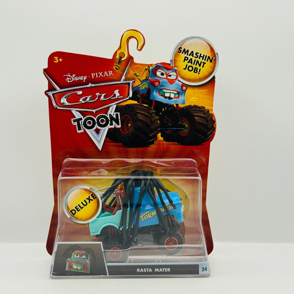 Disney Pixar Cars Toon - RASTA MATER Monster Truck Mater - 1:55 Diecast