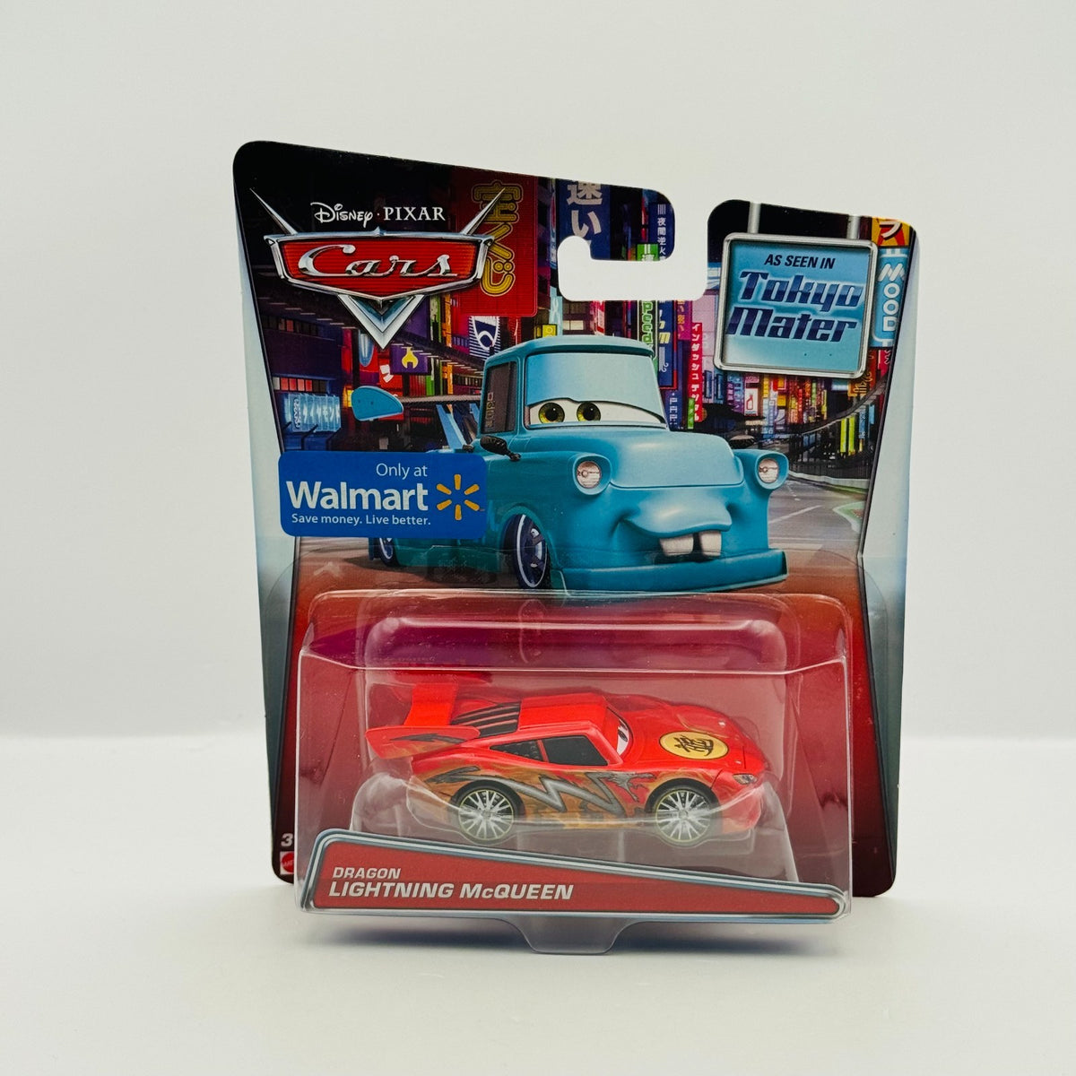Disney Pixar Cars Toon - DRAGON LIGHTNING MCQUEEN Tokyo Mater 2015 -1:55 Diecast