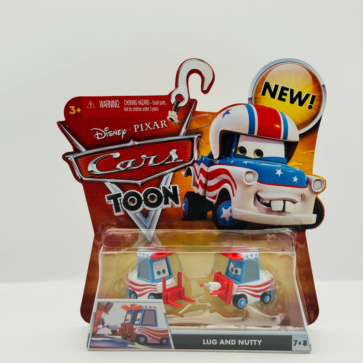 Disney Pixar Cars Toon - LUG & NUTTY WITH TOOL Mater The Greater - 1:55 Diecast