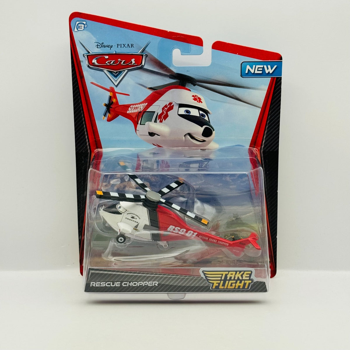Disney Pixar Cars - RESCUE CHOPPER Take Flight Air Mater - 1:55 Diecast