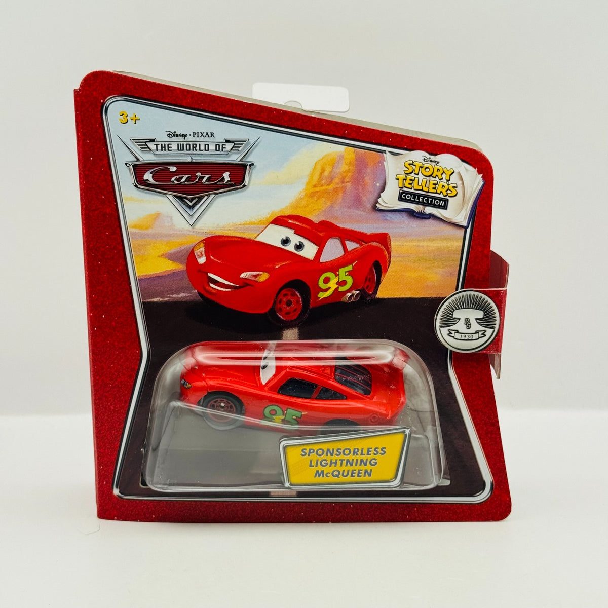 Disney Pixar Cars - Story Tellers SPONSORLESS LIGHTNING MCQUEEN - 1:55 Diecast