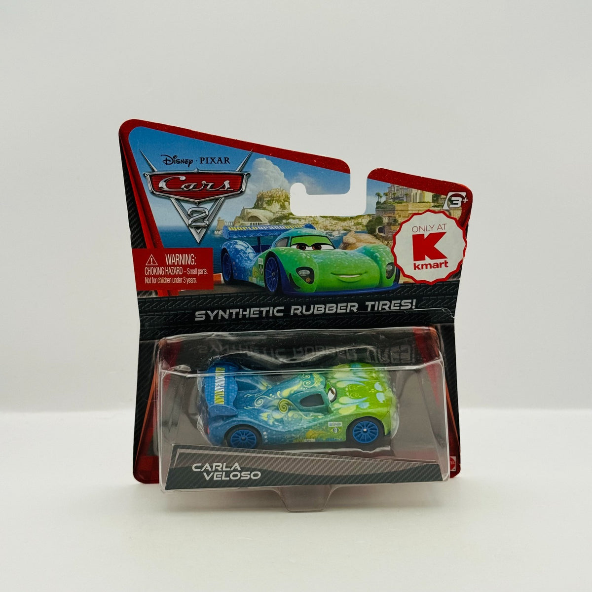 Disney Pixar Cars - CARLA VELOSO RUBBER TIRES Cars 2 2011 - 1:55 Diecast