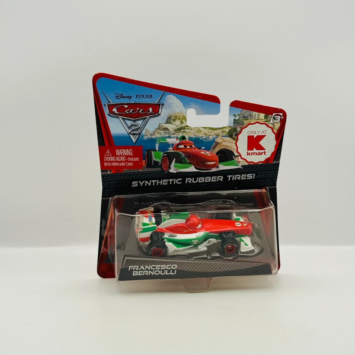Disney Pixar Cars - FRANCESCO BERNOULLI RUBBER TIRES Cars 2 2011 - 1:55 Diecast