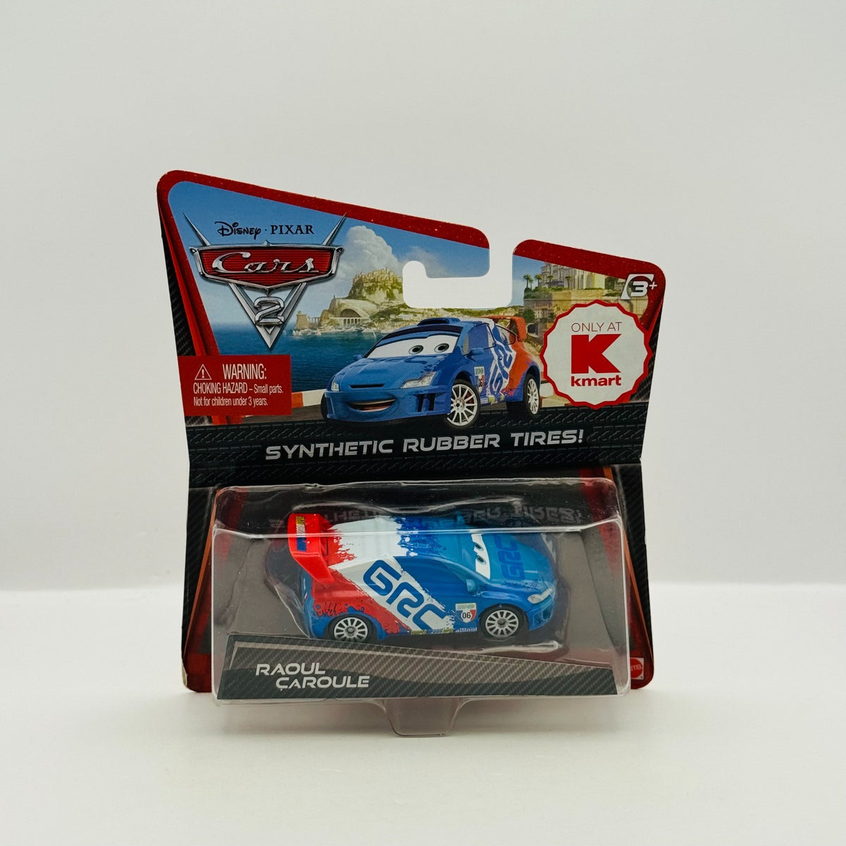 Disney Pixar Cars - RAOUL CAROULE RUBBER TIRES Cars 2 2011 - 1:55 Diecast