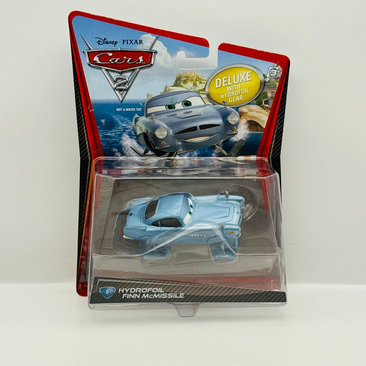 Disney Pixar Cars - HYDROFOIL FINN MCMISSILE DELUXE Cars 2 2011 - 1:55 Diecast
