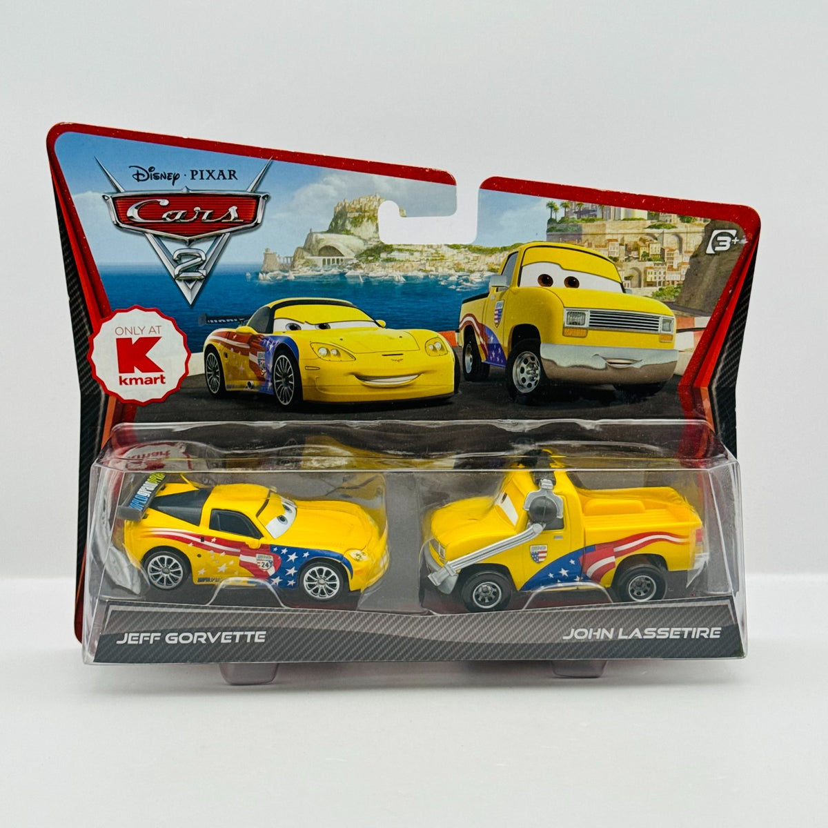 Disney Pixar Cars - JOHN LASSETIRE CREW CHIEF & JEFF GORVETTE 2011- 1:55 Diecast