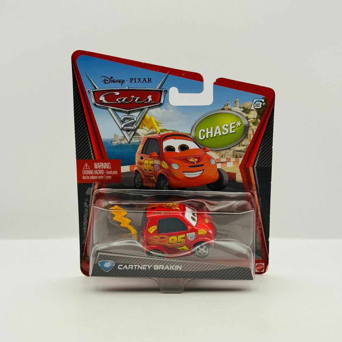 Disney Pixar Cars - CARTNEY BRAKIN *CHASE* Cars 2 2011 - 1:55 Diecast