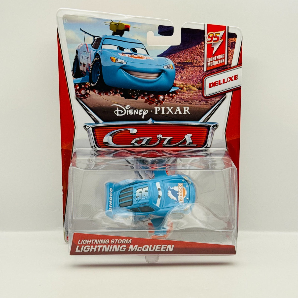 Disney Pixar Cars - LIGHTNING STORM MCQUEEN  Deluxe McQueens 2013 - 1:55 Diecast