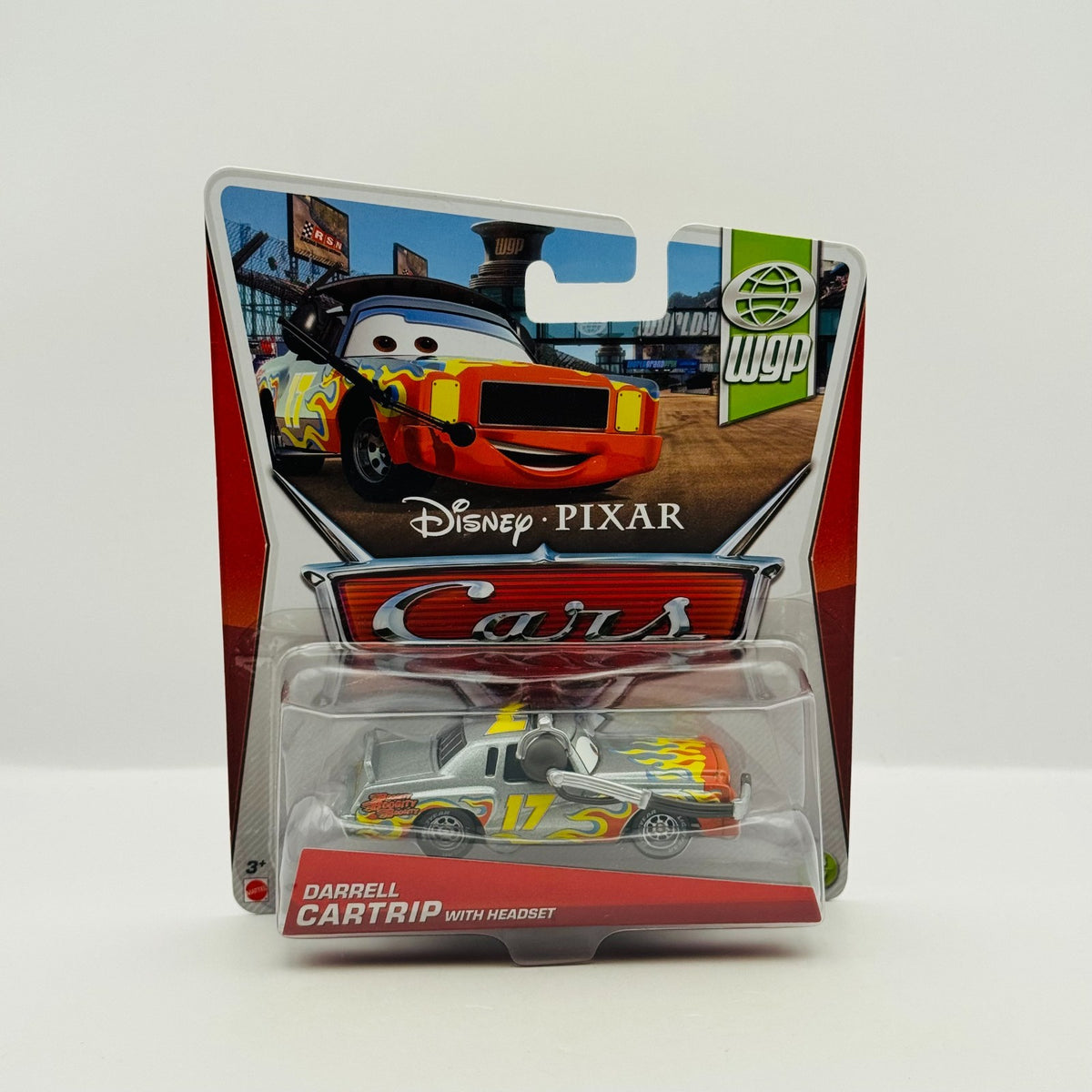 Disney Pixar Cars - DARRELL CARTRIP WITH HEADSET WGP 2013 - 1:55 Diecast