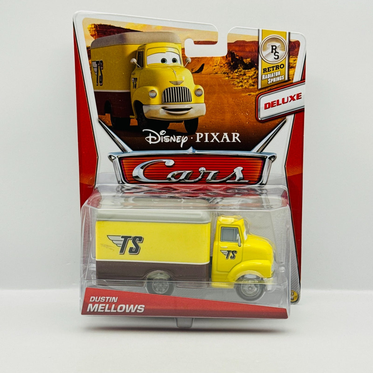 Disney Pixar Cars - DUSTIN MELLOWS Deluxe Retro 2013 - 1:55 Diecast