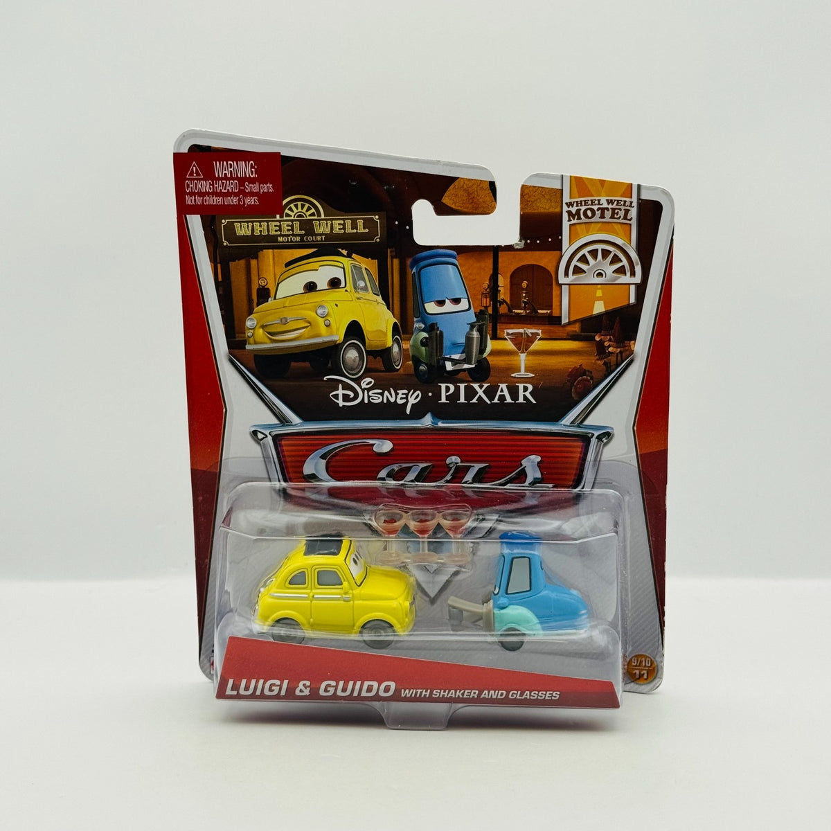 Disney Pixar Cars - LUIGI & GUIDO WITH SHAKER & GLASSES 2013 - 1:55 Diecast