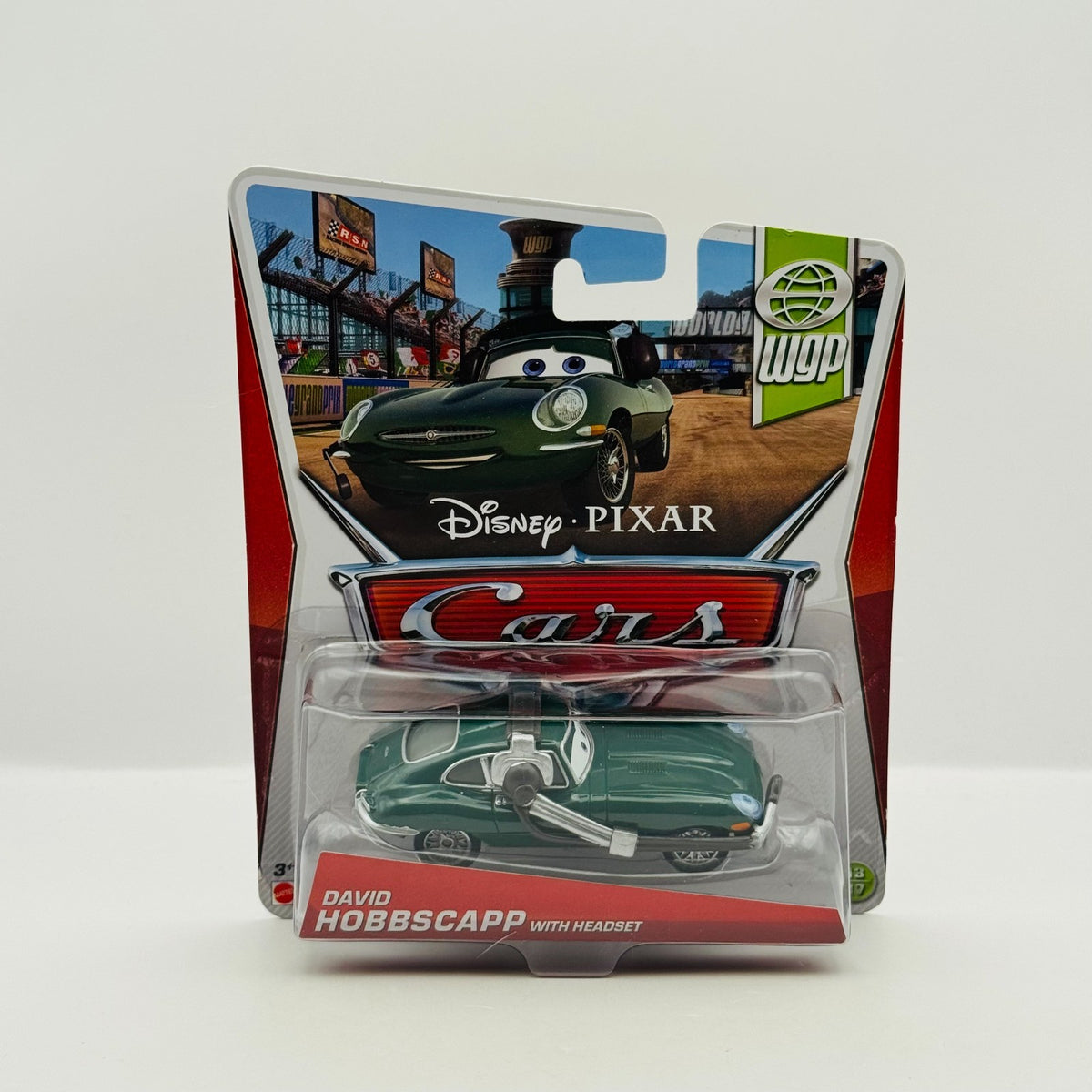 Disney Pixar Cars - DAVID HOBBSCAPP WITH HEADSET WGP 2013 - 1:55 Diecast