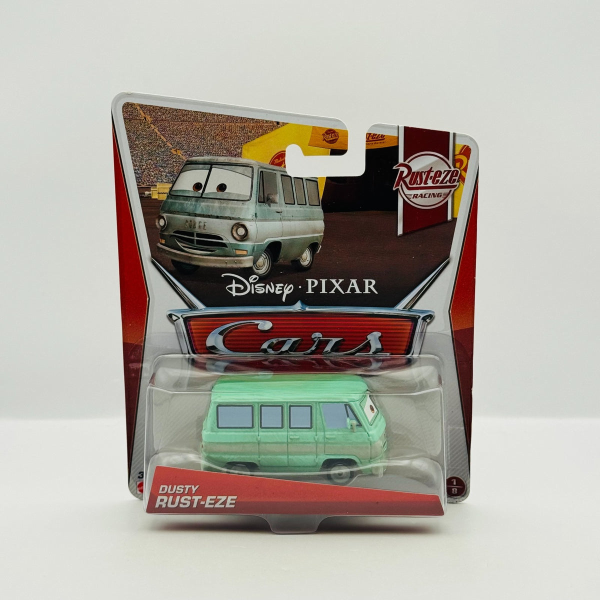 Disney Pixar Cars - DUSTY RUST-EZE Rusteze Racing 2013 - 1:55 Diecast