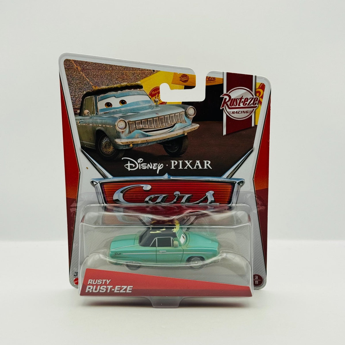 Disney Pixar Cars - RUSTY RUST-EZE Rusteze Racing 2013 - 1:55 Diecast