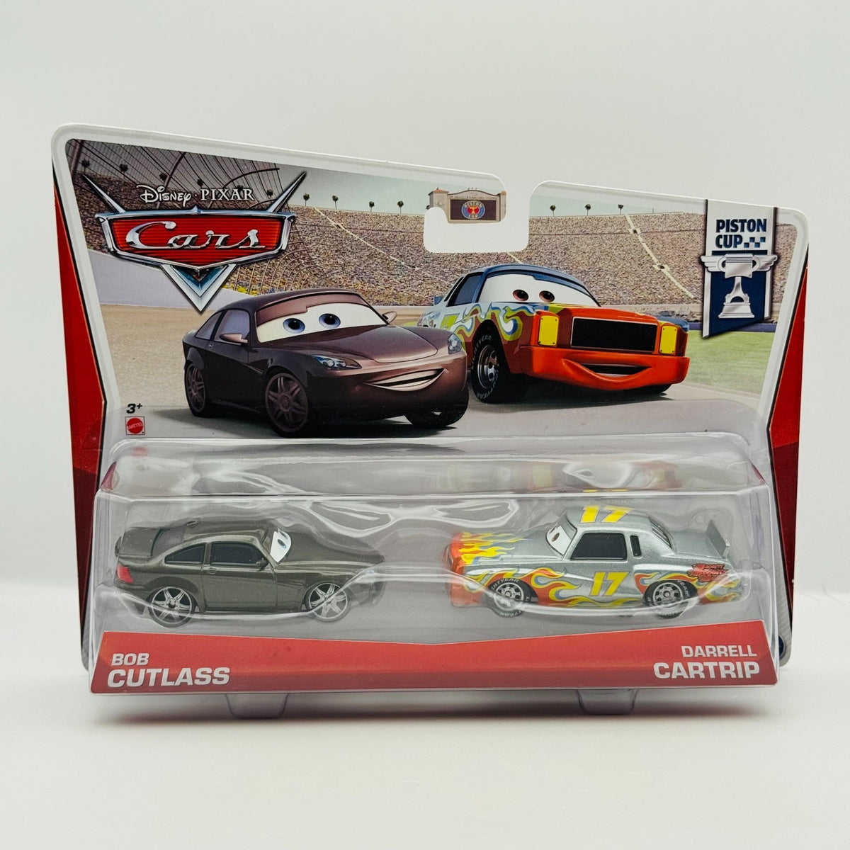 Disney Pixar Cars - BOB CUTLASS & DARRELL CARTRIP Piston Cup 2013 - 1:55 Diecast