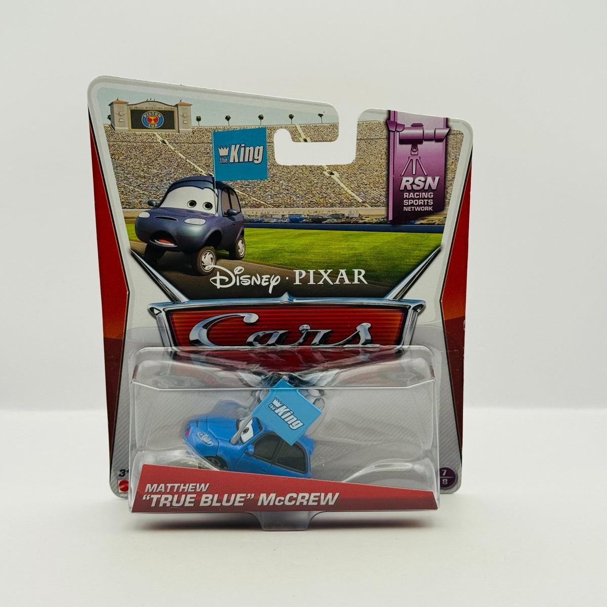 Disney Pixar Cars - MATTHEW TRUE BLUE MCCREW Race Fans 2014 - 1:55 Diecast