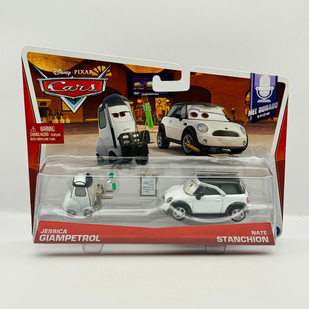Disney Pixar Cars - NATE STANCHION & JESSICA GIAMPETROL Mel 2014 - 1:55 Diecast