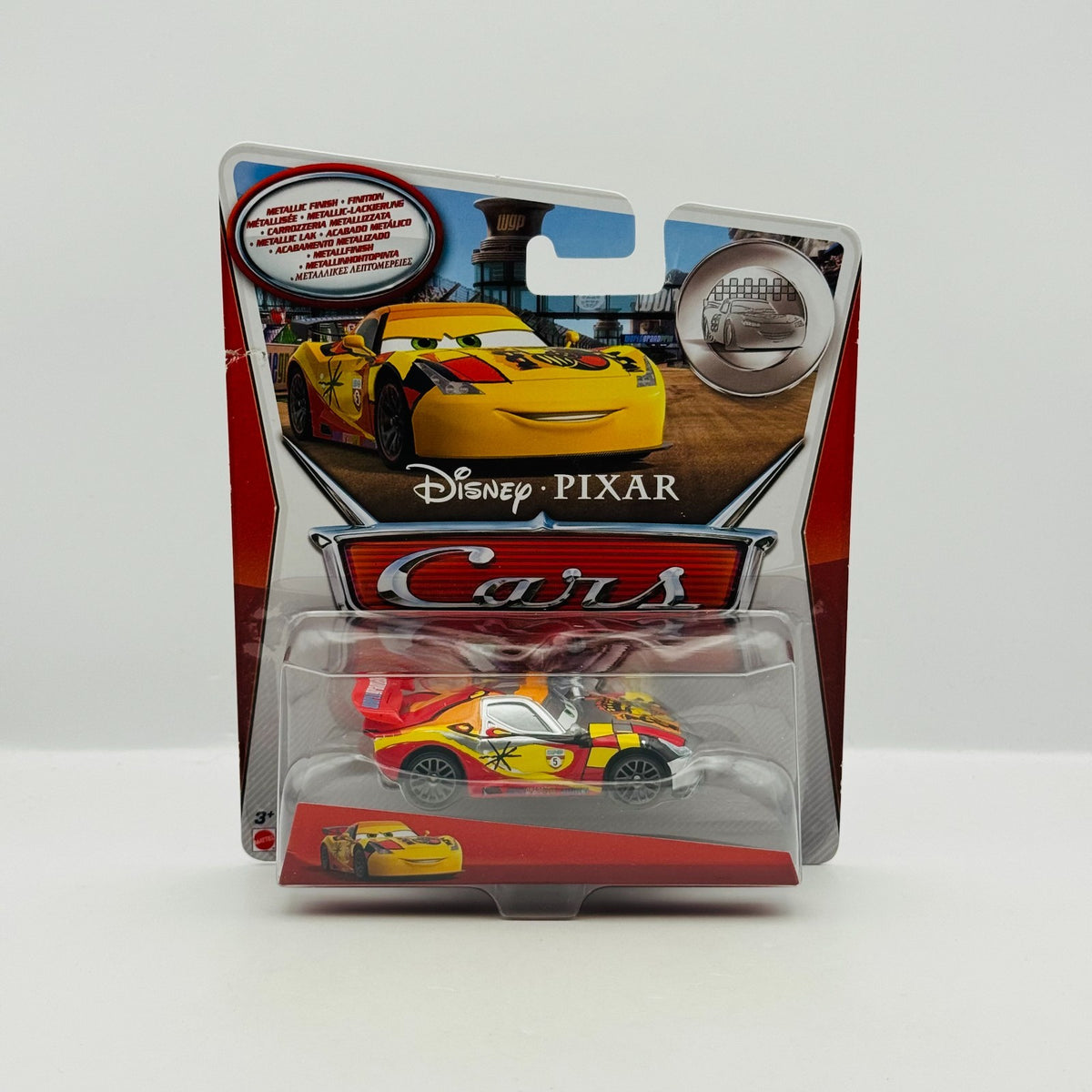 Disney Pixar Cars - SILVER MIGUEL CAMINO WITH METALLIC FINISH 2013- 1:55 Diecast