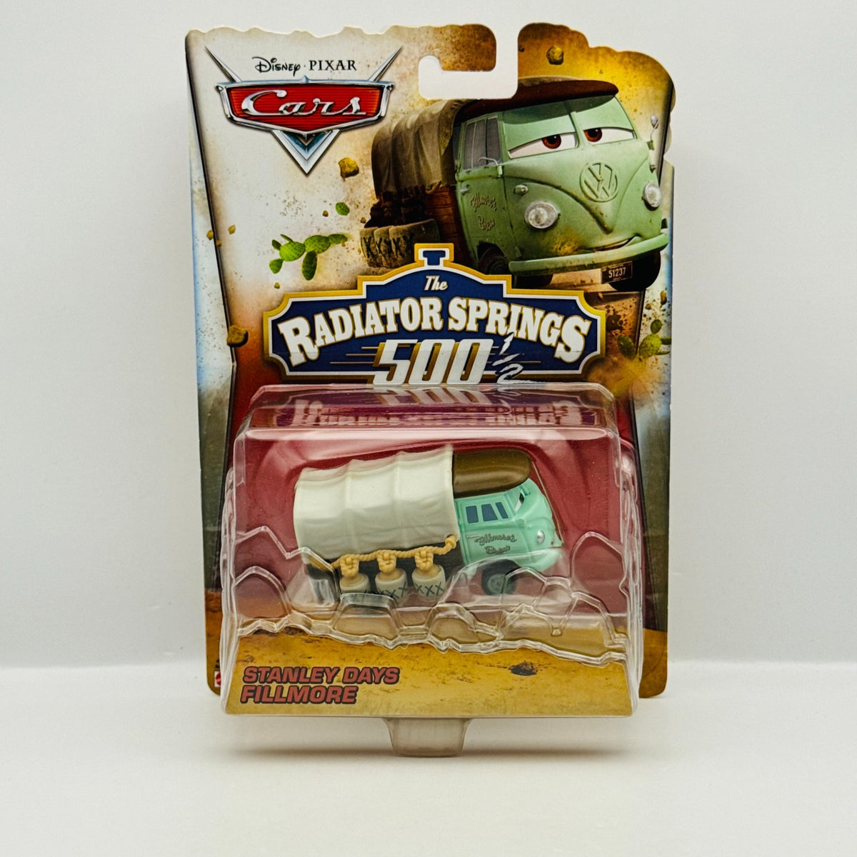 Disney Pixar Cars - RADIATOR SPRINGS 500 1/2 STANLEY DAYS FILLMORE- 1:55 Diecast