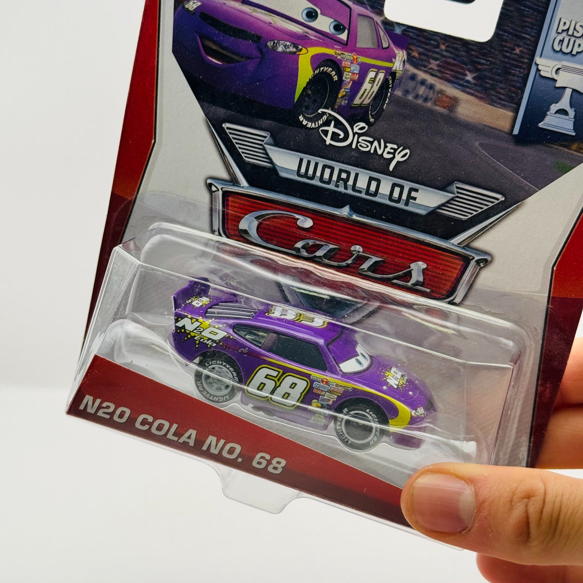 Disney Pixar Cars - N2O COLA WHITE WHEEL ERROR Piston Cup 2014 - 1:55 Diecast