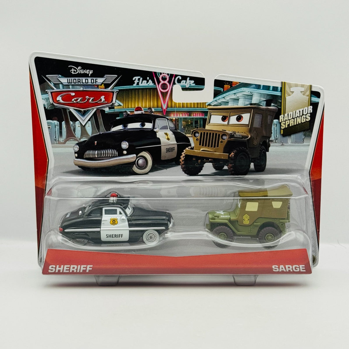 Disney Pixar Cars - SHERIFF & SARGE Radiator Springs 2014 - 1:55 Diecast