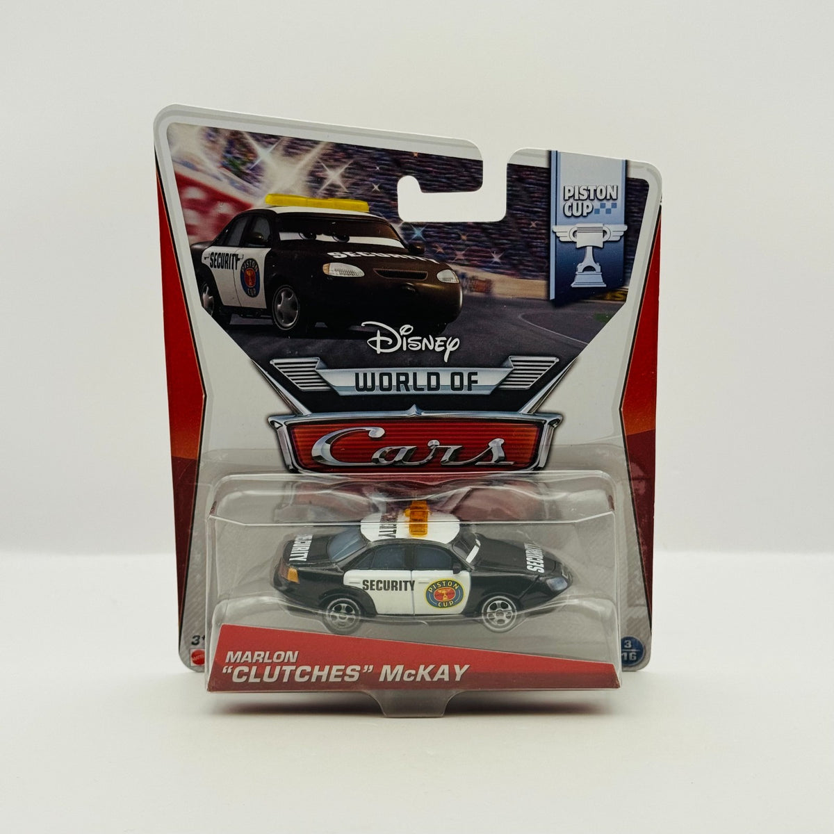 Disney Pixar Cars - MARLON CLUTCHES MCKAY Piston Cup 2014 -1:55 Diecast