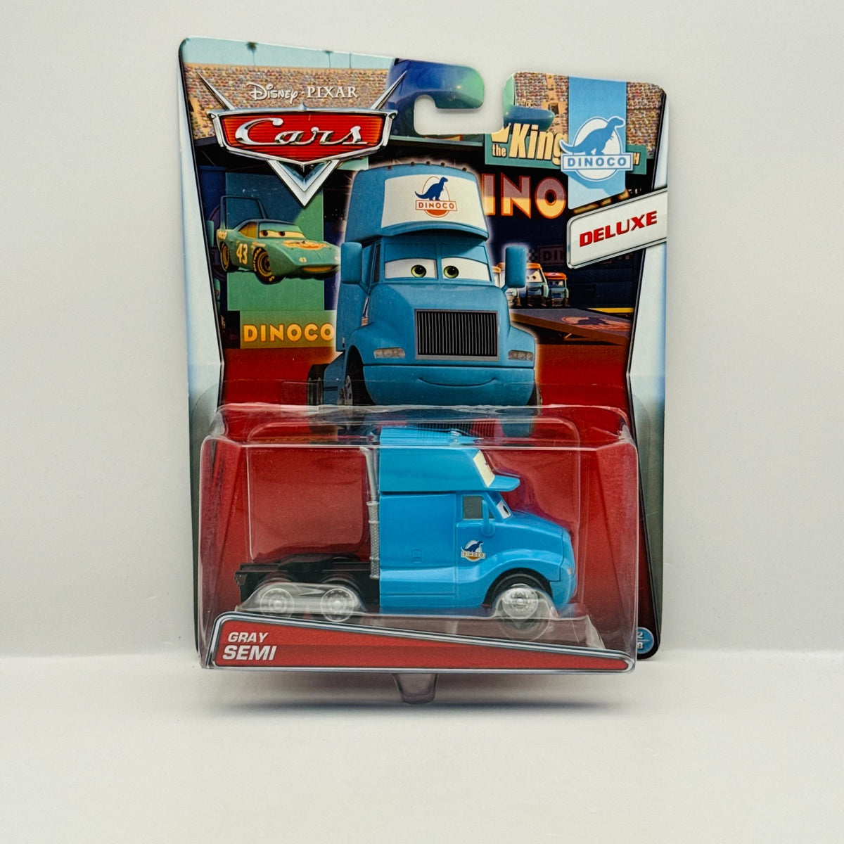 Disney Pixar Cars - KING GRAY SEMI HAULER CAB Deluxe Dinoco 2015 - 1:55 Diecast