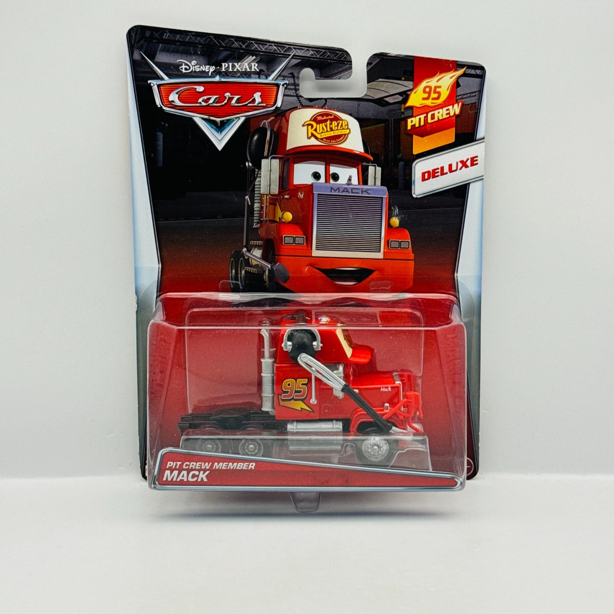 Disney Pixar Cars - PIT CREW MEMBER MACK #95 Pit Crew 2015 - 1:55 Diecast