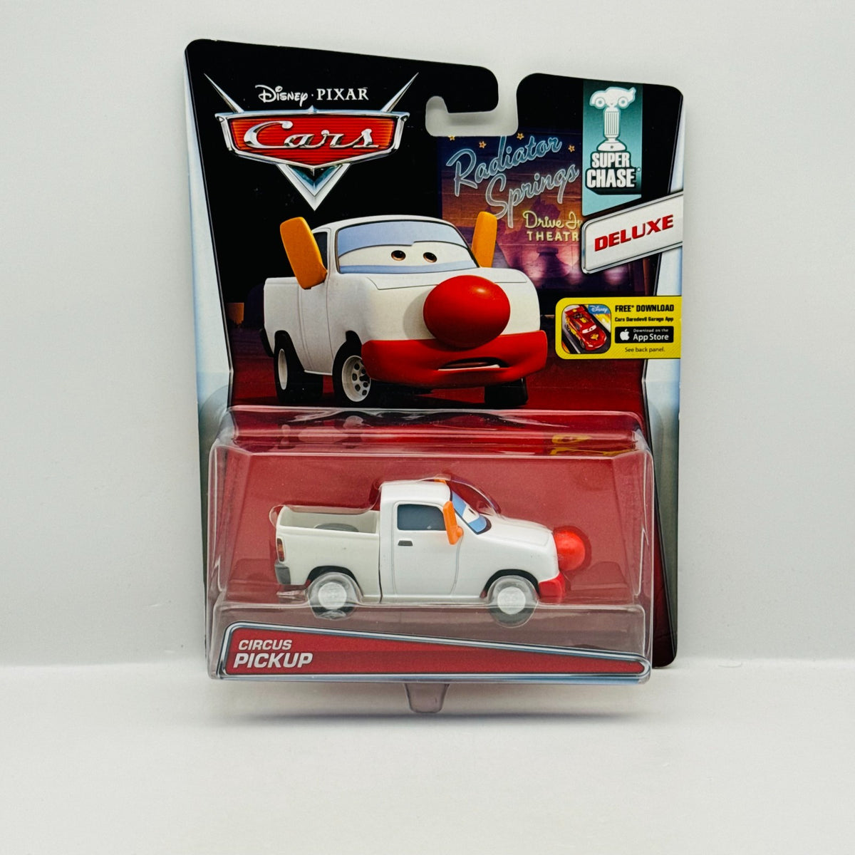 Disney Pixar Cars - CIRCUS PICKUP SUPER CHASE Deluxe 2015 - 1:55 Diecast
