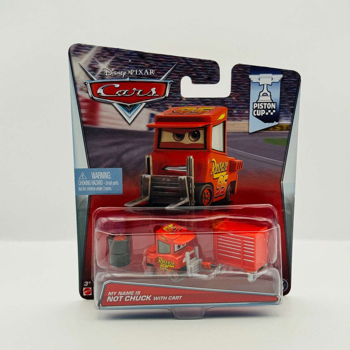 Disney Pixar Cars - MY NAME IS NOT CHUCK WITH CART Piston Cup 2015- 1:55 Diecast