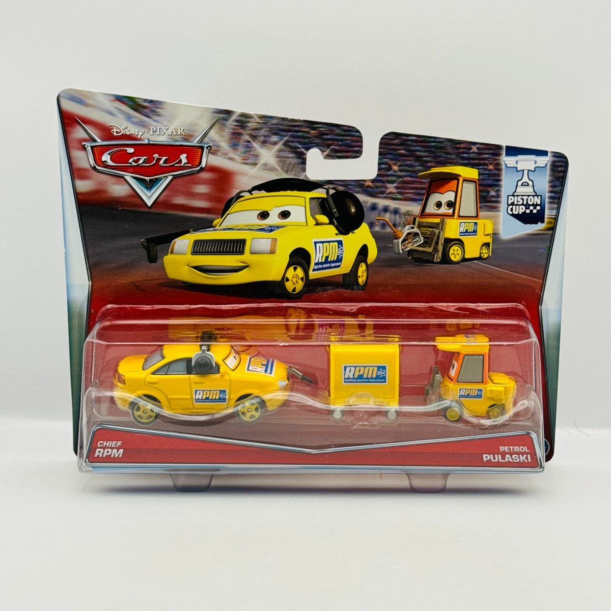 Disney Pixar Cars - CREW CHIEF RPM & PETROL PULASKI RPM PITTY 2015- 1:55 Diecast