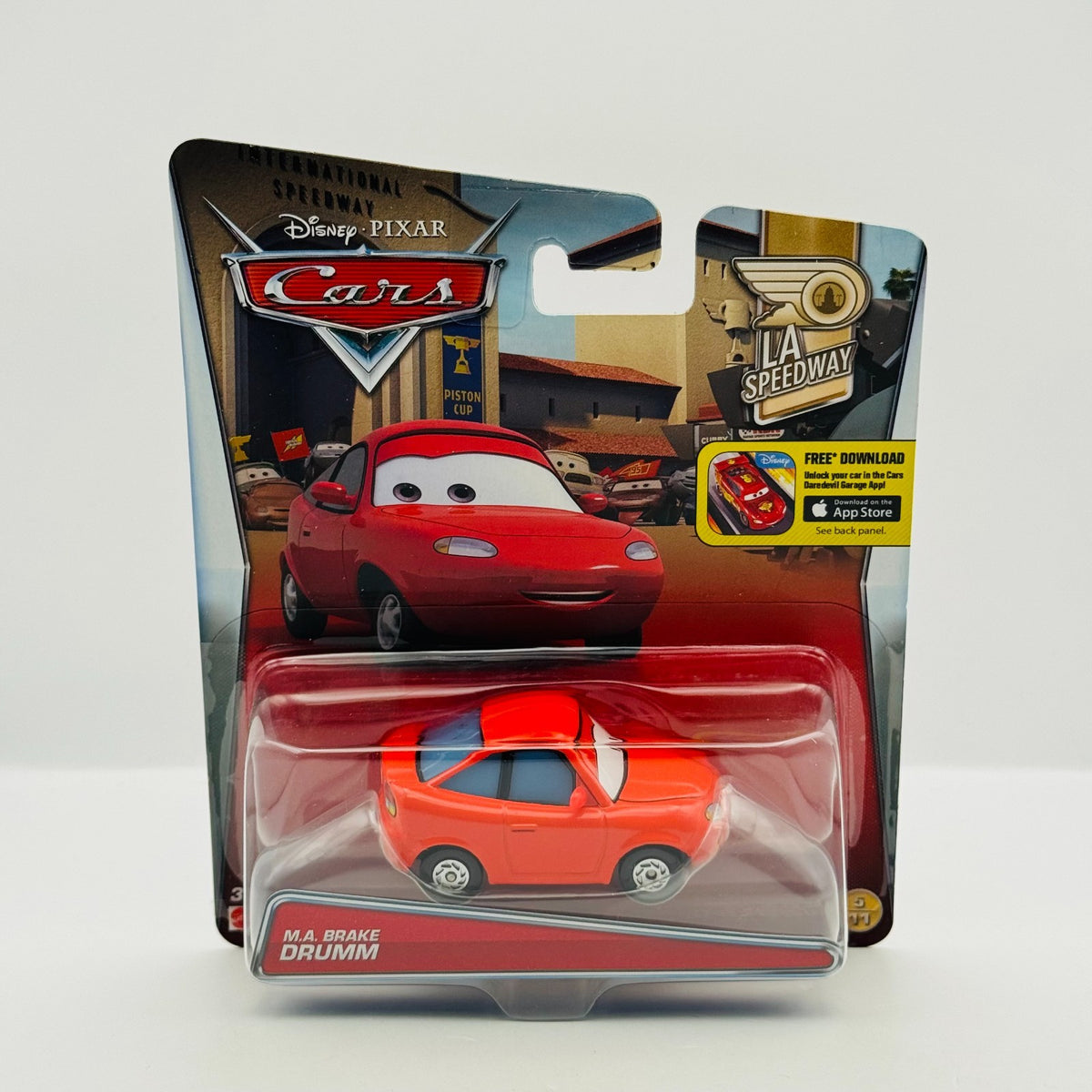 Disney Pixar Cars - M.A. BRAKE DRUMM LA Speedway 2016 - 1:55 Diecast