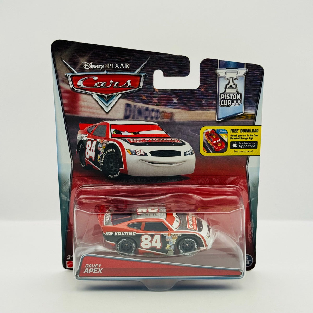 Disney Pixar Cars RE-VOLTING DAVEY APEX ALTERNATORS Piston Cup 2016 1:55 Diecast