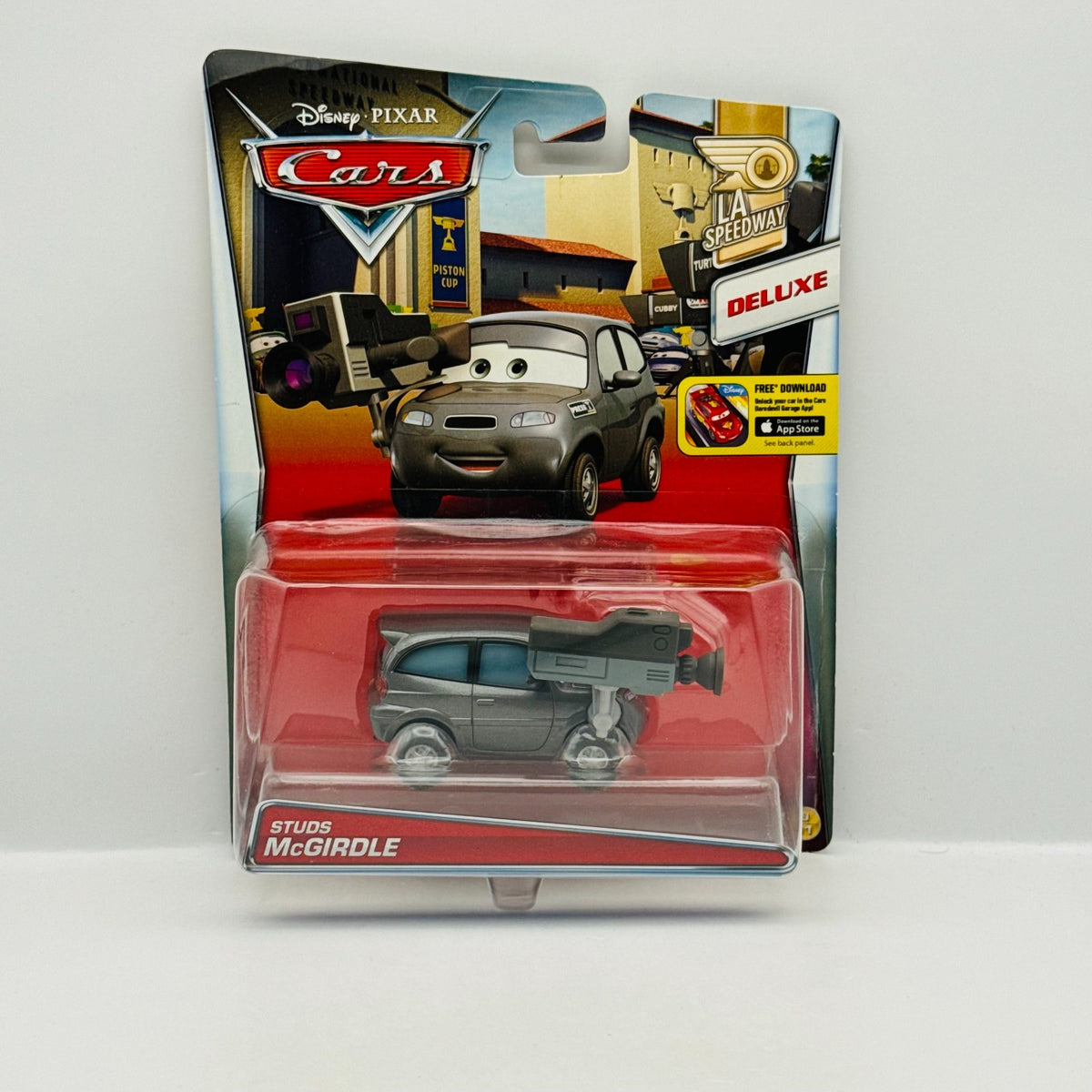 Disney Pixar Cars - STUDS MCGIRDLE Deluxe LA Speedway 2016 - 1:55 Diecast