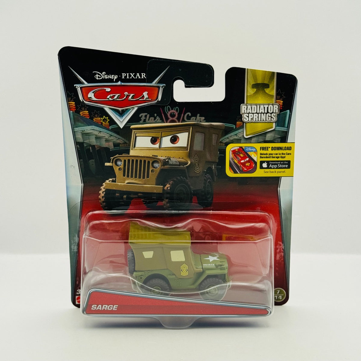 Disney Pixar Cars - SARGE [Jeep] Radiator Springs 2016 - 1:55 Diecast