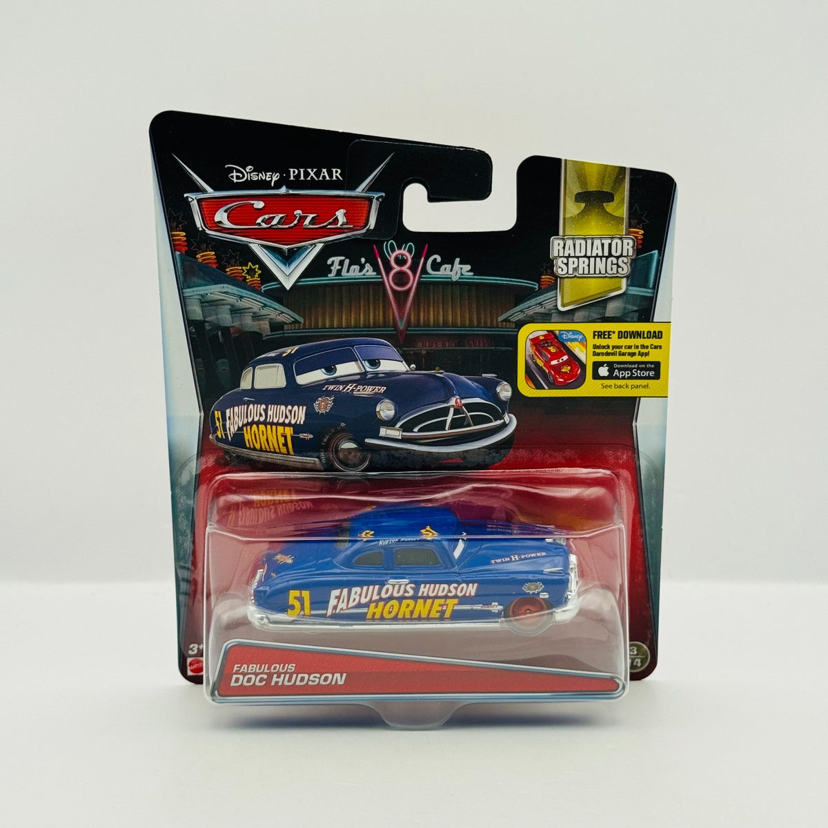 Disney Pixar Cars - FABULOUS HUDSON HORNET Radiator Springs 2016 - 1:55 Diecast
